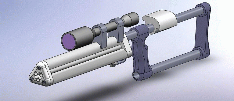 Компоновочный чертеж арбалета - Чертежи, 3D Модели, Проекты, Холодное оружие